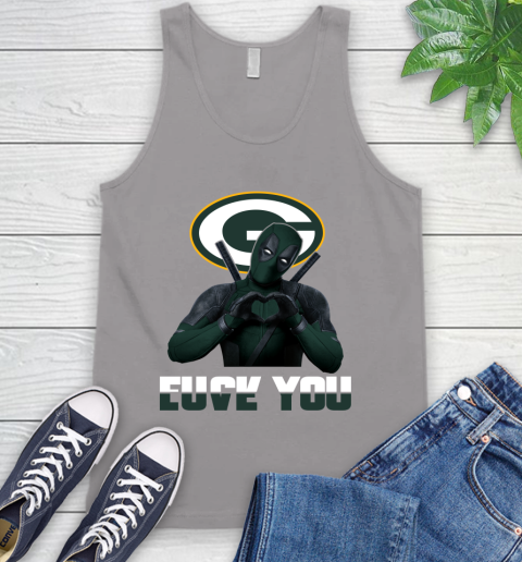 NHL Green Bay Packers Deadpool Love You Fuck You Football Sports Tank Top 3