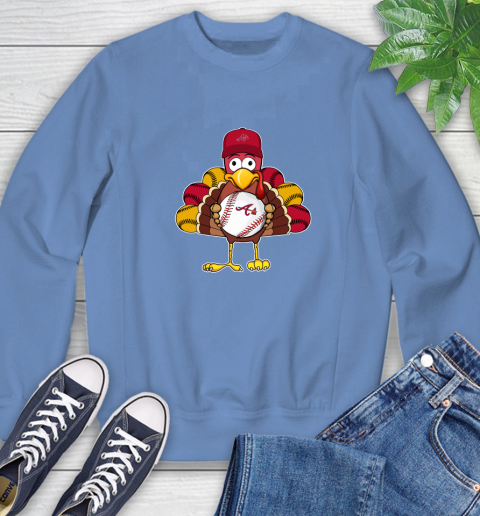 Atlanta Braves Turkey thanksgiving Sweatshirt 11