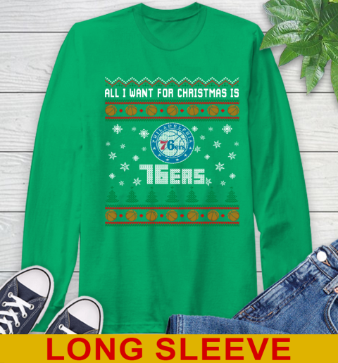 NBA All I Want For Christmas Is Philadelphia 76ers Basketball Sports 62