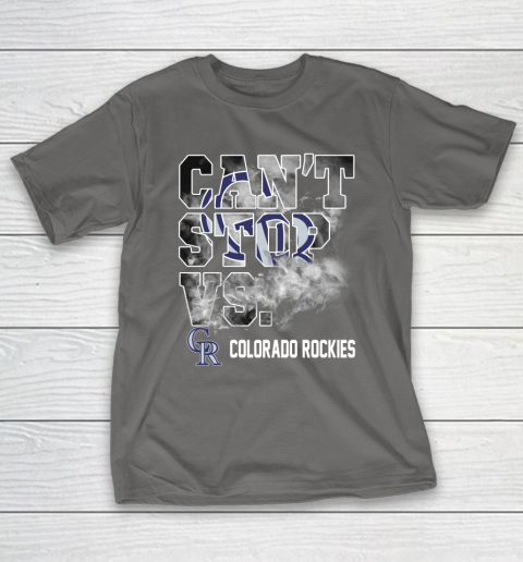 MLB Colorado Rockies Baseball Can't Stop Vs Colorado Rockies T-Shirt 8