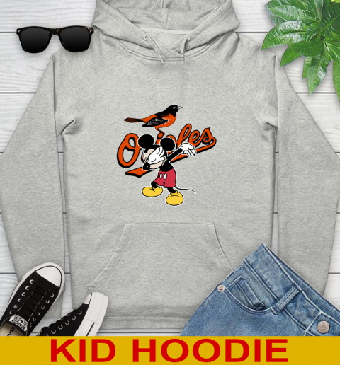 Baltimore Orioles MLB Baseball Dabbing Mickey Disney Sports Youth Hoodie