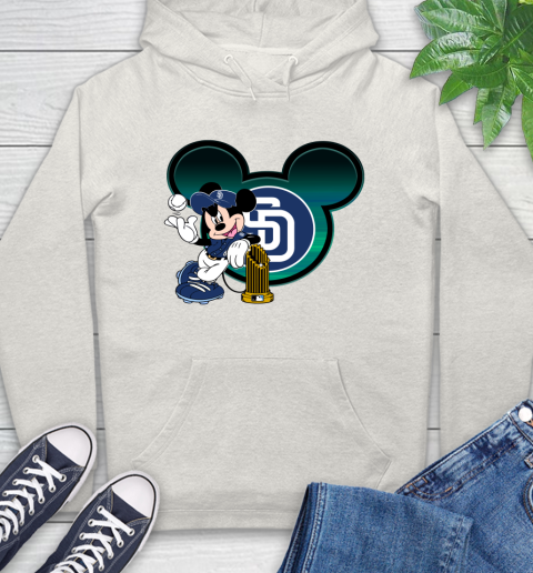 MLB San Diego Padres The Commissioner's Trophy Mickey Mouse Disney Hoodie 12