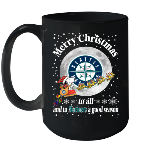 Seattle Mariners Merry Christmas To All And To Mariners A Good Season MLB Baseball Sports Ceramic Mug 15oz