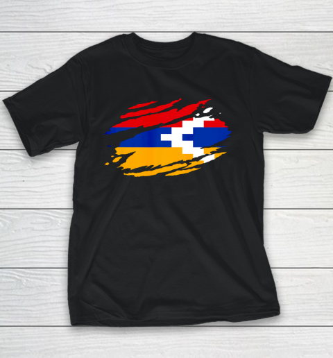 Artsakh Flag Proud Artsakh Support Artsakh Strong Armenia Youth T-Shirt