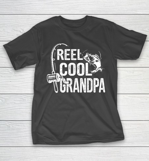 Grandpa Funny Gift Apparel  Reel Cool Grandpa Fishing Lover Gift For T-Shirt