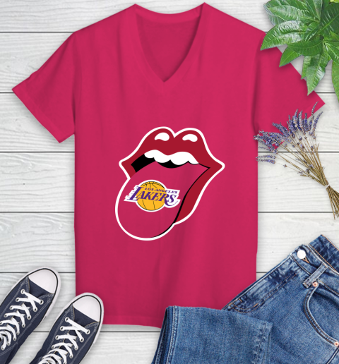Los Angeles Lakers NBA Basketball Lips I Root For My Team Adoring Fan 85