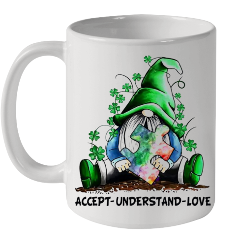 Gnome hug autism accept understand love shirt Ceramic Mug 11oz