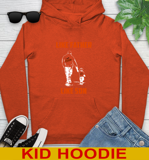 Baltimore Orioles MLB Baseball Like Father Like Son Sports Youth Hoodie 4