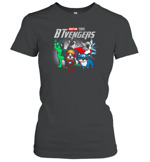 Boston Terrier BTvengers Marvel Avengers Endgame Women's T-Shirt