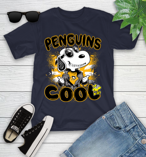 NHL Hockey Pittsburgh Penguins Cool Snoopy Shirt Youth T-Shirt 3 NHL Hockey Pittsburgh Penguins Cool Snoopy Shirt Youth T-Shirt - Image 3