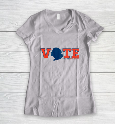 Vote Tell Them Ruth Sent You RBG Vote Shirt Notorious Women's V-Neck T-Shirt