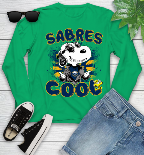 NHL Hockey Buffalo Sabres Cool Snoopy Shirt Youth Long Sleeve 6