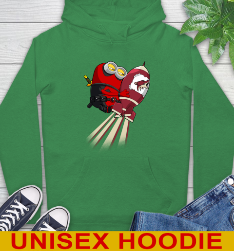 NHL Hockey Arizona Coyotes Deadpool Minion Marvel Shirt Hoodie 8
