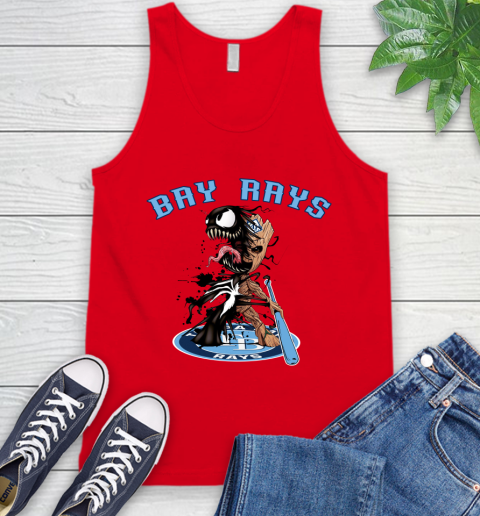 MLB Tampa Bay Rays Baseball Venom Groot Guardians Of The Galaxy Tank Top 6