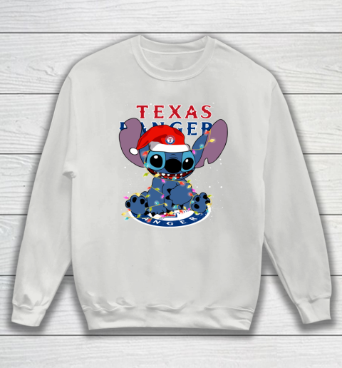 Texas Rangers MLB noel stitch Baseball Christmas Sweatshirt 3
