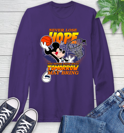 New Orleans Pelicans NBA Basketball Mickey Disney Never Lose Hope Long Sleeve T-Shirt 5