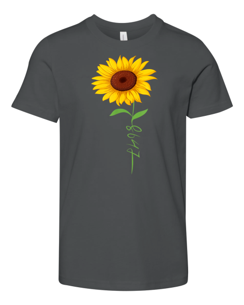 8647 Subtle Anti Trump 86 47 Floral Boho Premium Youth T-shirt