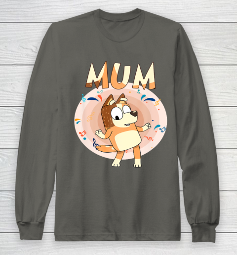 Bluey Dad Mom Funny Family Mother's Day Long Sleeve T-Shirt 8