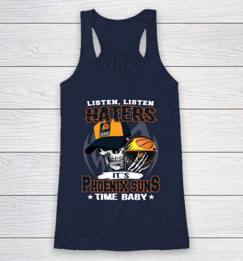 Listen Haters It is SUNS Time Baby NBA Racerback Tank 8