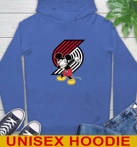 Portland Trail Blazers NBA Basketball Dabbing Mickey Disney Sports Hoodie 9