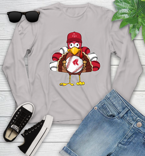 Boston Red Sox Turkey thanksgiving Youth Long Sleeve 12