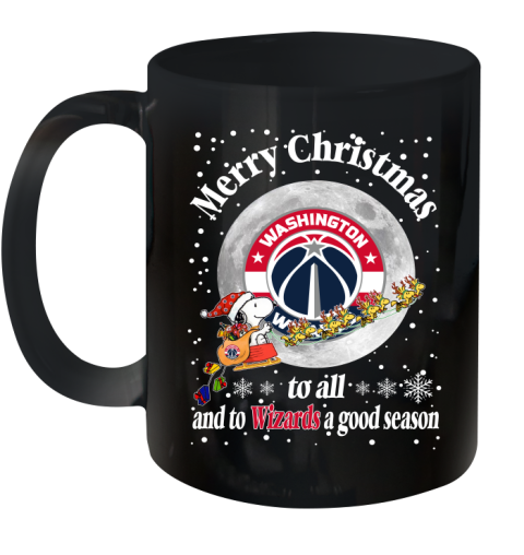 Washington Wizards Merry Christmas To All And To Wizards A Good Season NBA Basketball Sports Ceramic Mug 11oz