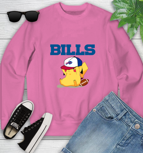 NFL Pikachu Football Sports Buffalo Bills Youth Sweatshirt 7