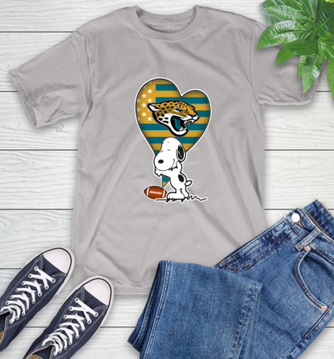 Jacksonville Jaguars NFL Football The Peanuts Movie Adorable Snoopy T-Shirt 12