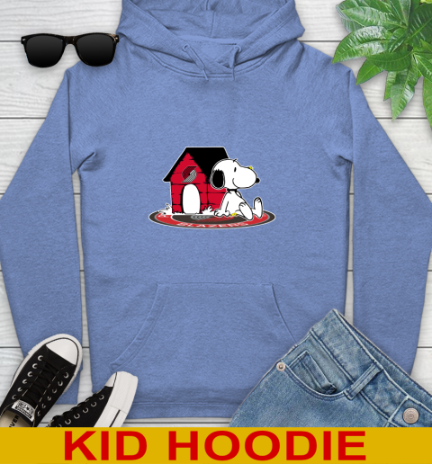 NBA Basketball Portland Trail Blazers Snoopy The Peanuts Movie Shirt Youth Hoodie 12