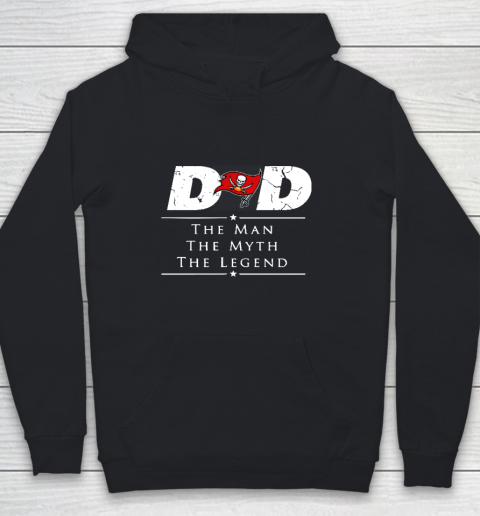 Tampa Bay Buccaneers NFL Football Dad The Man The Myth The Legend Youth Hoodie