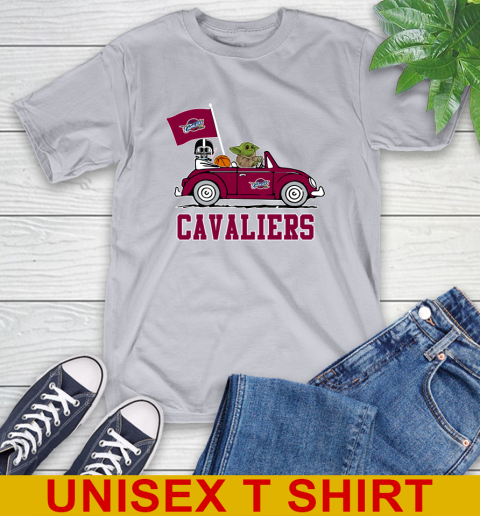 NBA Basketball Cleveland Cavaliers Darth Vader Baby Yoda Driving Star Wars Shirt T-Shirt 6