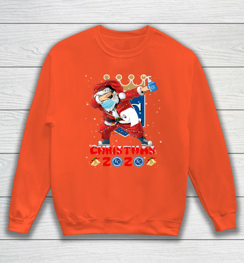 Kansas City Royals Funny Santa Claus Dabbing Christmas 2020 MLB Sweatshirt 3