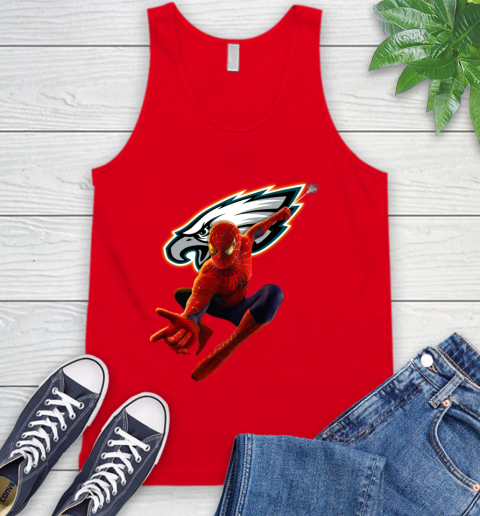 NFL Spider Man Avengers Endgame Football Philadelphia Eagles Tank Top 6