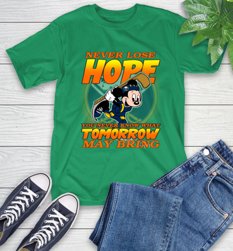 Buffalo Sabres NHL Hockey ootball Mickey Disney Never Lose Hope T-Shirt 7