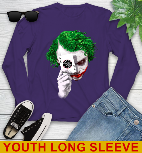 Toronto Raptors NBA Basketball Joker Card Shirt Youth Long Sleeve 4