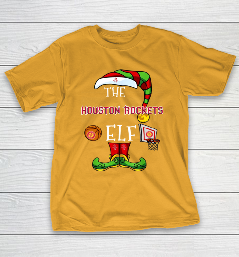 Houston Rockets Christmas ELF Funny NBA T-Shirt 2