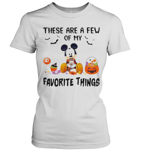 Mickey Mouse These Are A Few Of My Favorite Things Pumpkins Women's T-Shirt