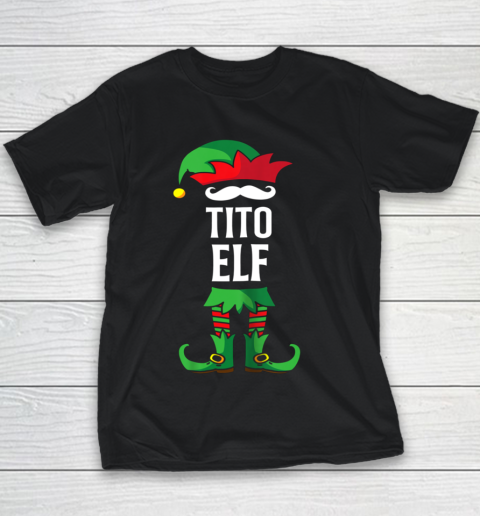 Tito Elf Costume Christmas Holiday Matching Family Youth T-Shirt