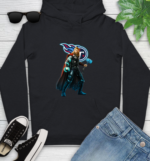 NFL Thor Avengers Endgame Football Tennessee Titans Youth Hoodie 2