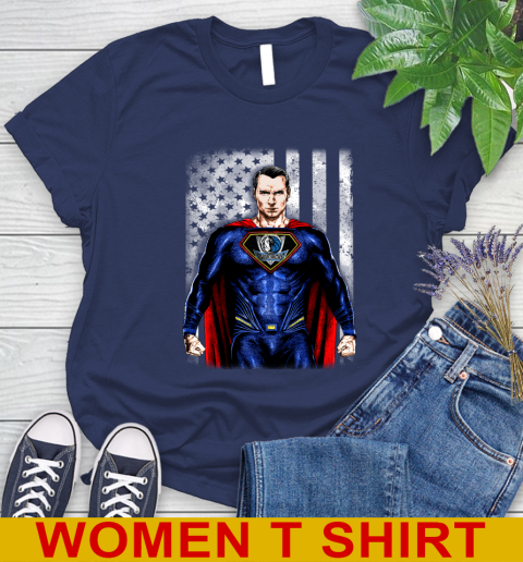 NBA Basketball Dallas Mavericks Superman DC Shirt Women's T-Shirt 12