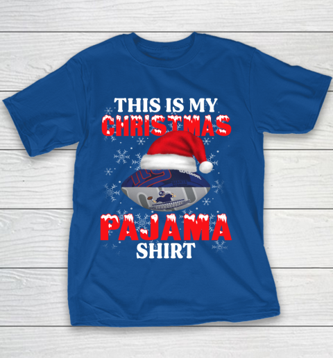 New York Giants This Is My Christmas Pajama Shirt NFL Youth T-Shirt 6