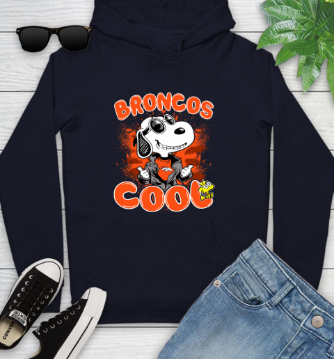 NFL Football Denver Broncos Cool Snoopy Shirt Youth Hoodie 3
