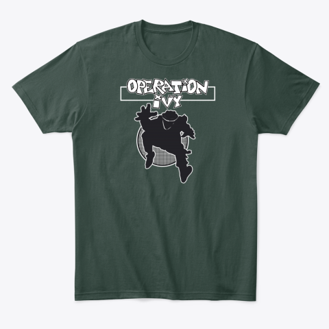 zliz operation ivy classic t shirt 2 front forest green