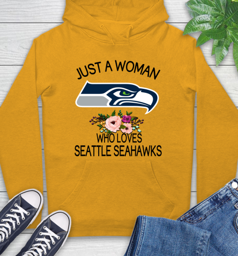 NFL Just A Woman Who Loves Seattle Seahawks Football Sports Hoodie 2