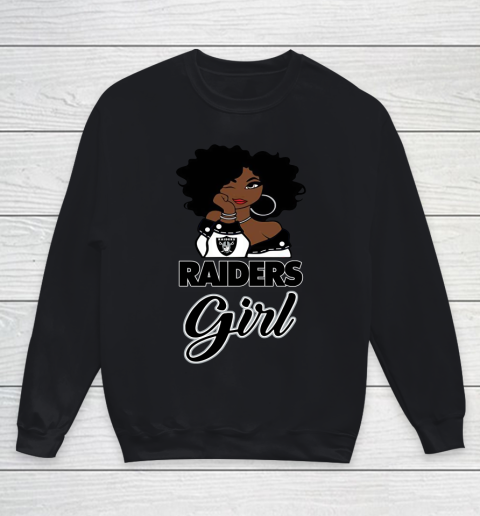 Oakland Raiders Girl NFL Youth Sweatshirt