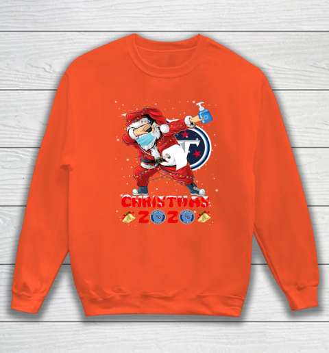 Tennessee Titans Funny Santa Claus Dabbing Christmas 2020 NFL Sweatshirt 3