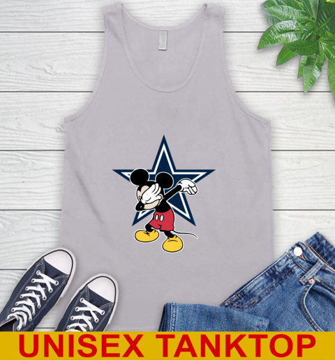 Dallas Cowboys NFL Football Dabbing Mickey Disney Sports Tank Top 4