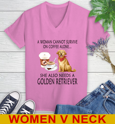 Women cannot survive on coffee alone she also need a GOLDEN tshirt 72