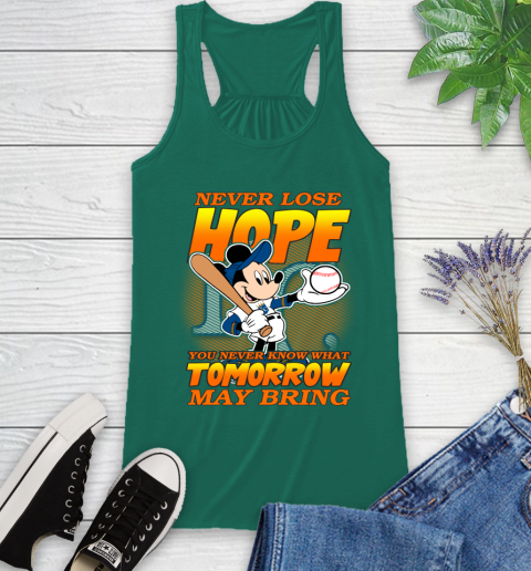 Kansas City Royals MLB Baseball Mickey Disney Never Lose Hope Racerback Tank - Image 7
