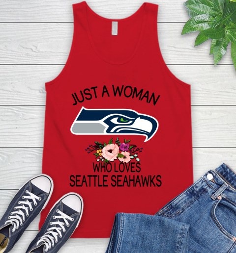 NFL Just A Woman Who Loves Seattle Seahawks Football Sports Tank Top 4
